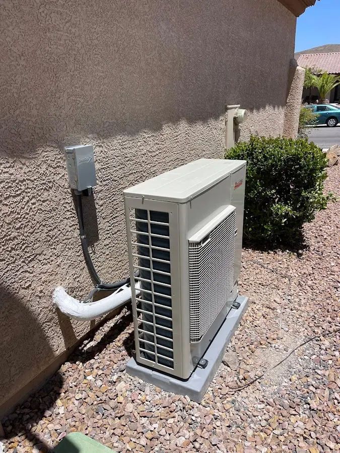Residential air conditioning condenser unit in Buena Park